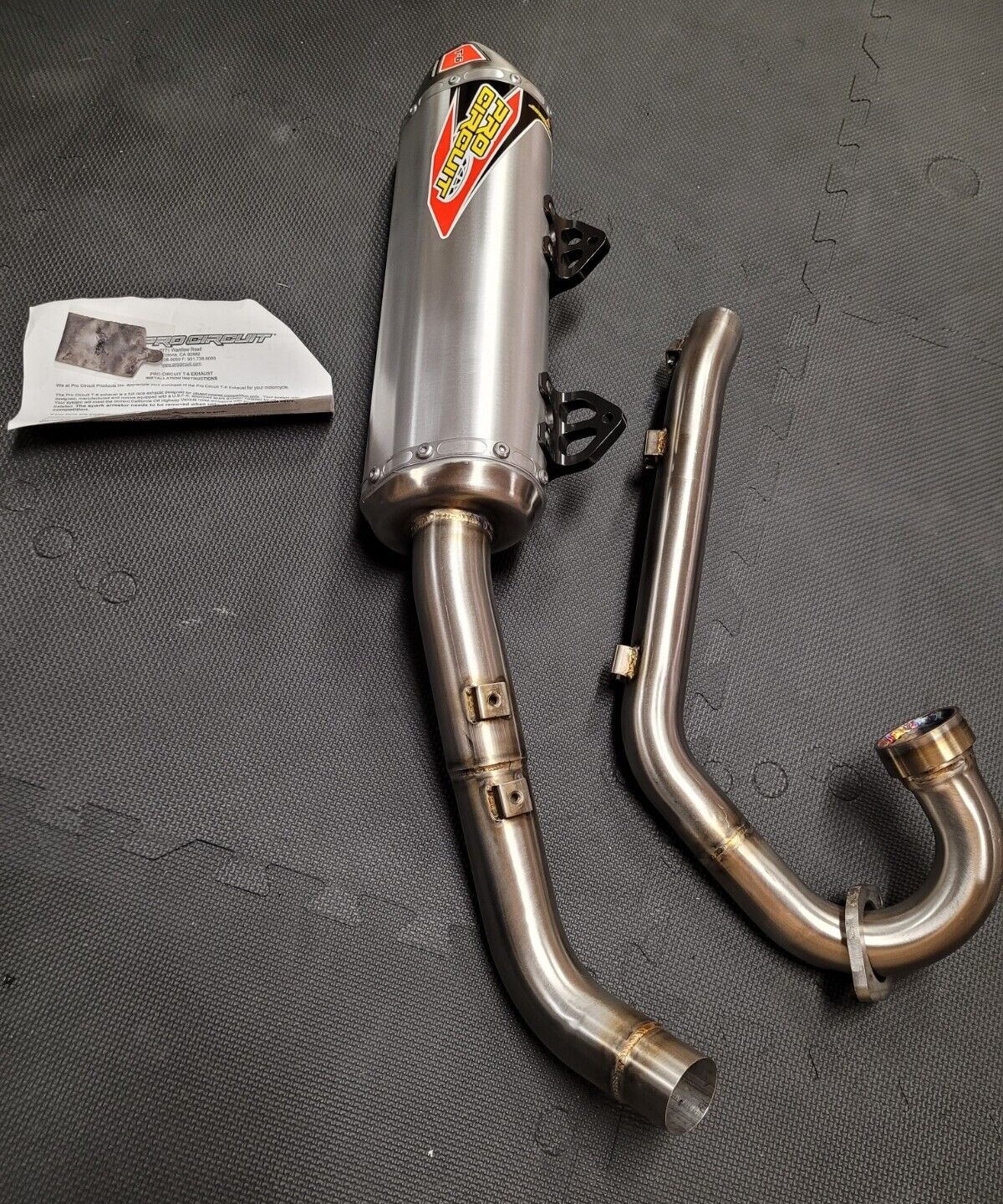 Pro Circuit T-6 Stainless Single Exhaust System ATV Yamaha Raptor 700R 5631570G