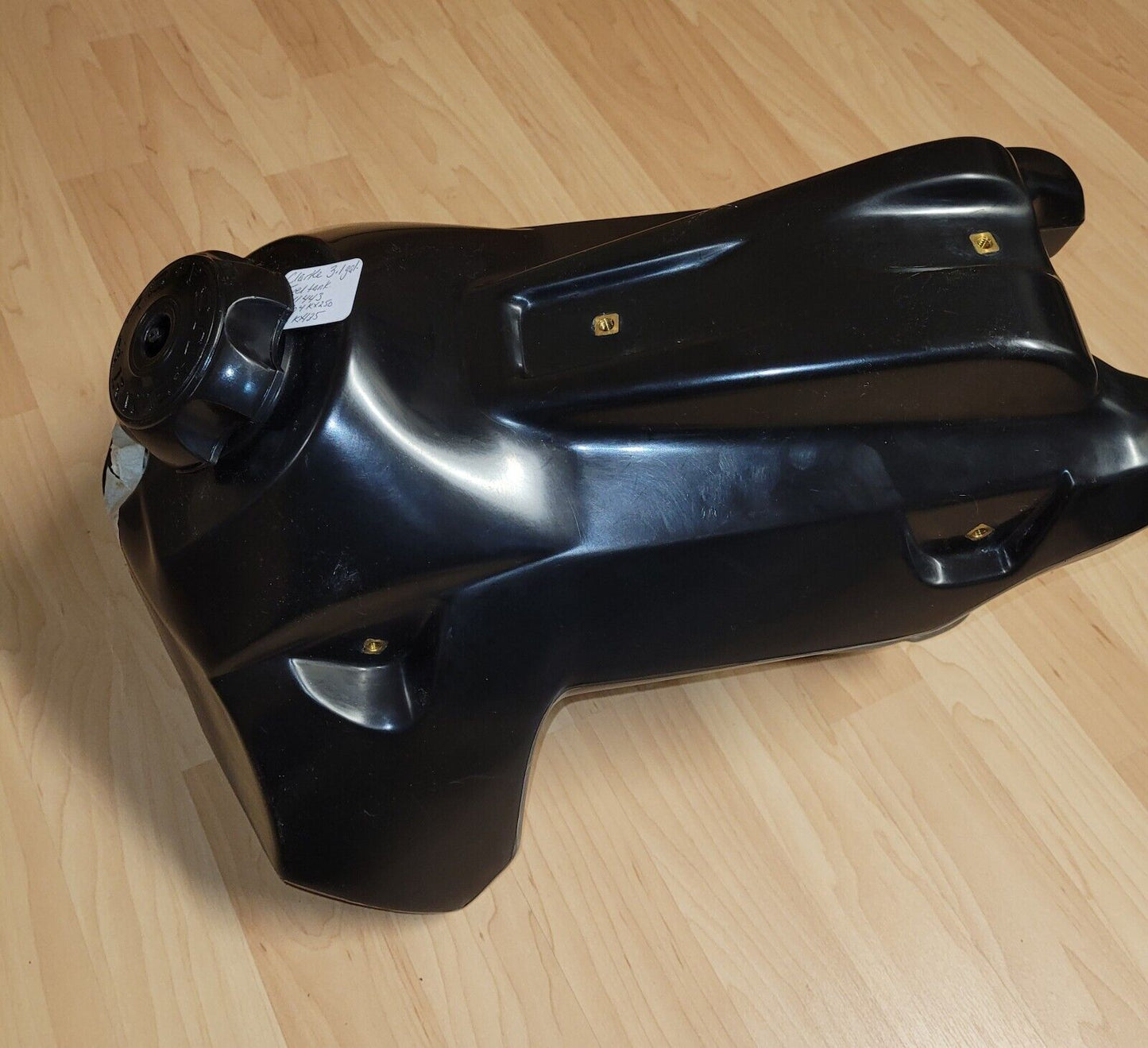 Clarke Gas Fuel Tank 3.1 Gallon Natural 11443 Black KX250 KX125 Large Capacity