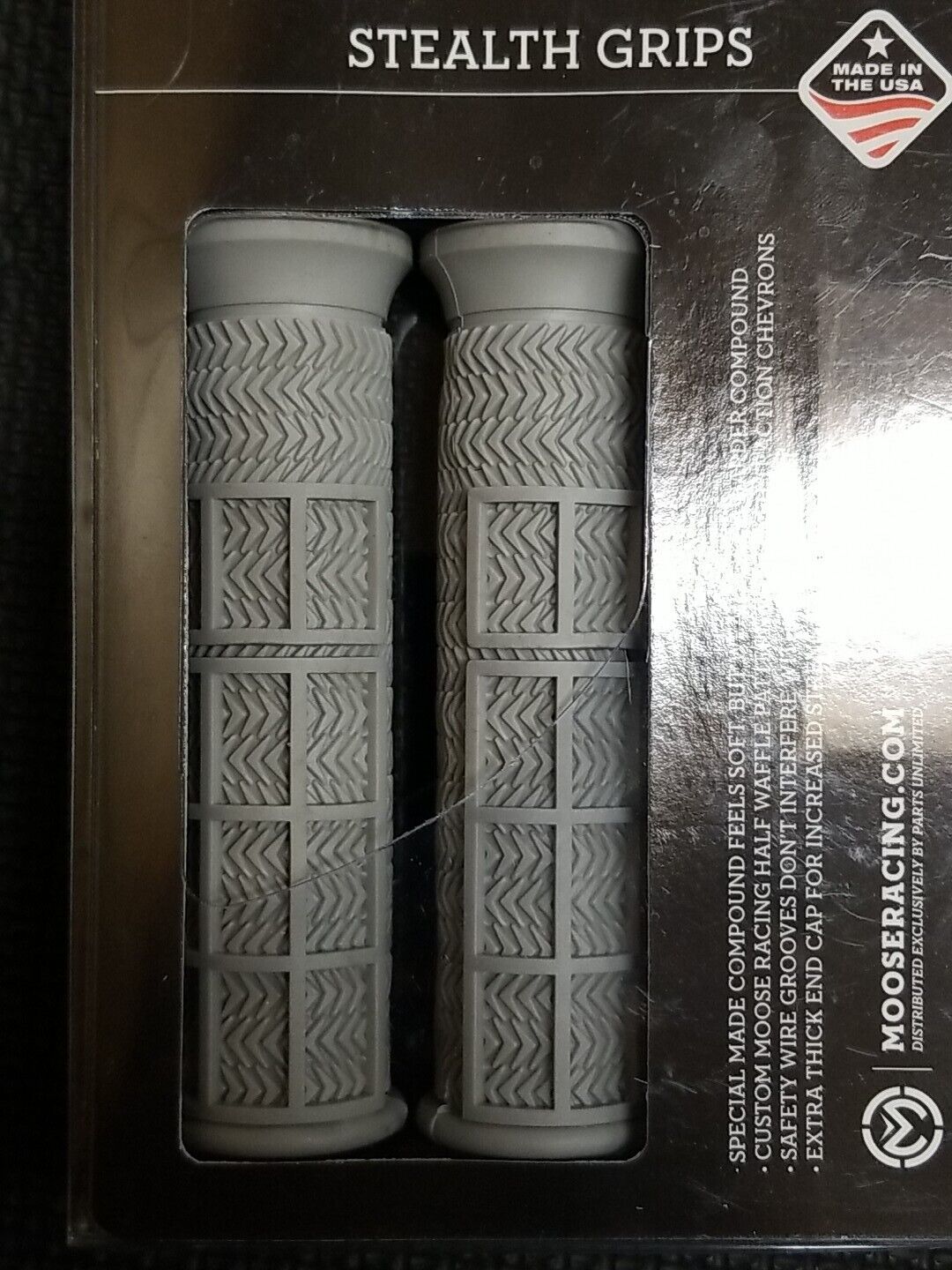 Moose Racing ATV Stealth Grips Gray B01-MAG 7/8"