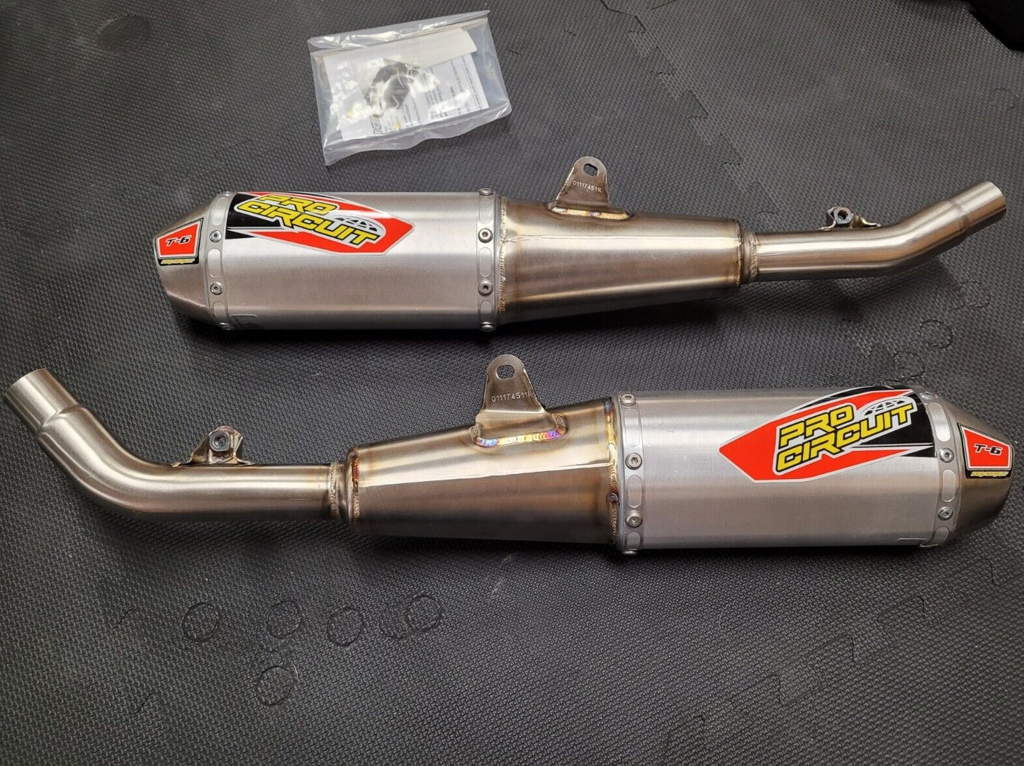 Pro Circuit Ti-6 Dual Muffler Slip On Honda CRF450R/RX 2017-2018 0111745G2