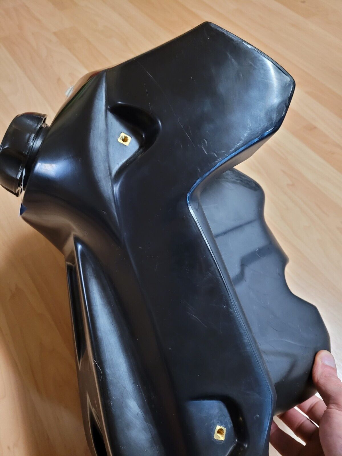 Clarke Gas Fuel Tank 3.1 Gallon Natural 11443 Black KX250 KX125 Large Capacity