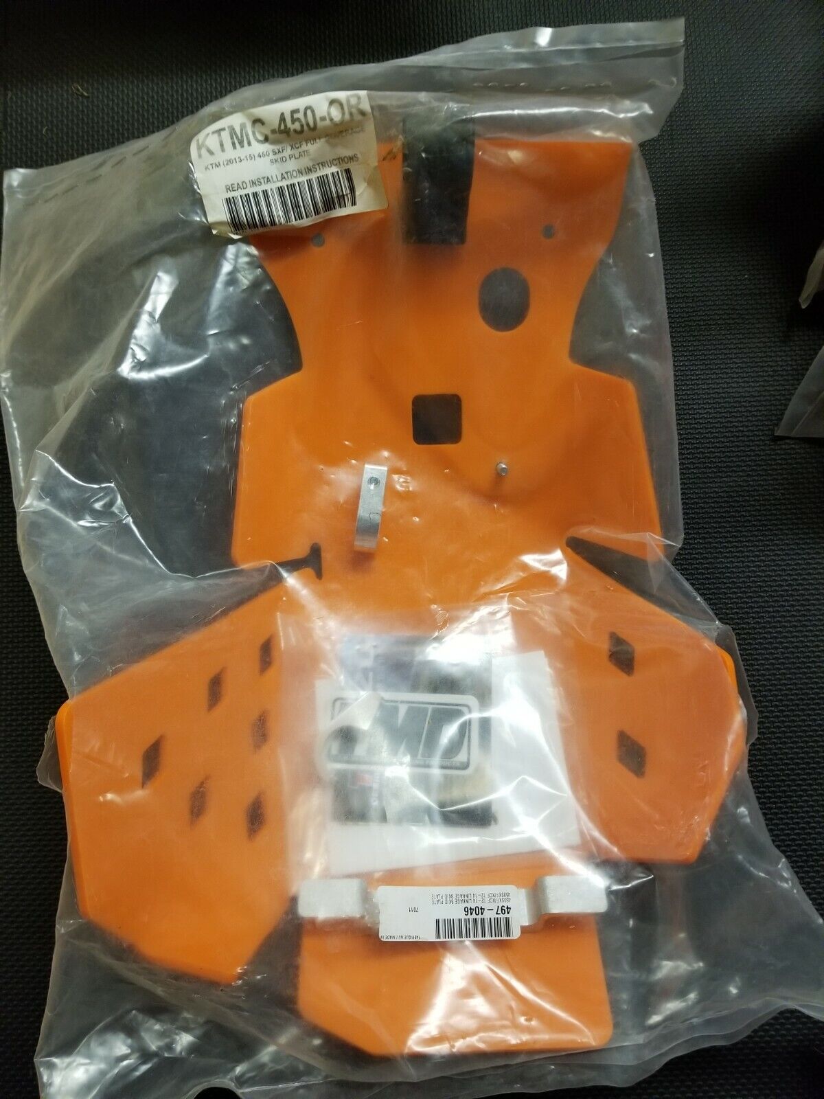 TM Designworks Skid Plate KTMC-450-OR ORANGE KTM (2013-2015) 450 SXF/SCF