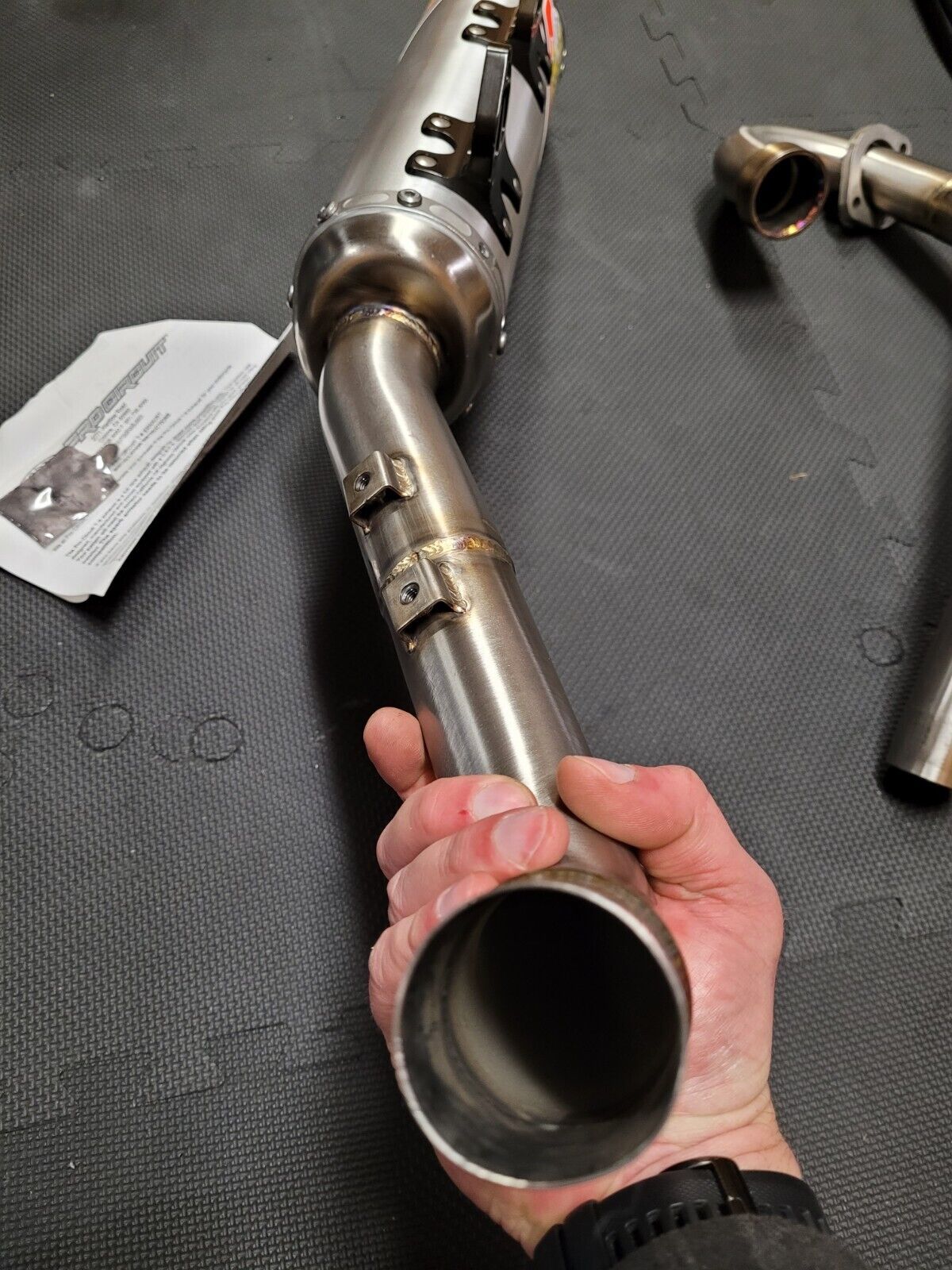 Pro Circuit T-6 Stainless Single Exhaust System ATV Yamaha Raptor 700R 5631570G