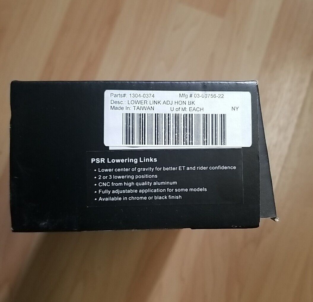 Powerstands Racing PSR Adjustable Lowering Link Black 03-00756-22 Honda CBR600