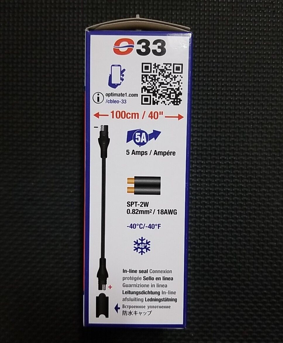 TecMate Optimate Charge Cable Extender 6 ft. 72" O03 NOS