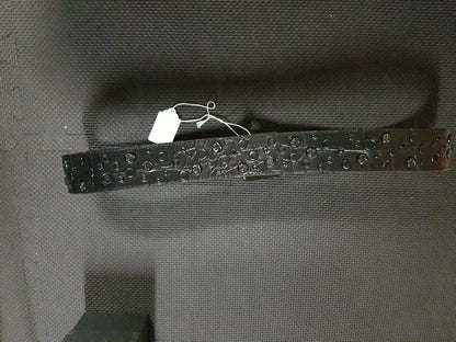 Joe's Jeans Genuine Leather Black Crock Belt JJ1015 Unisex Studded