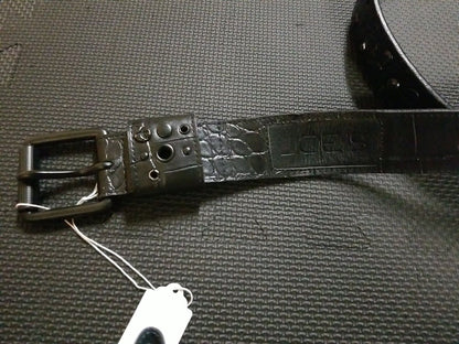 Joe's Jeans Genuine Leather Black Crock Belt JJ1015 Unisex Studded
