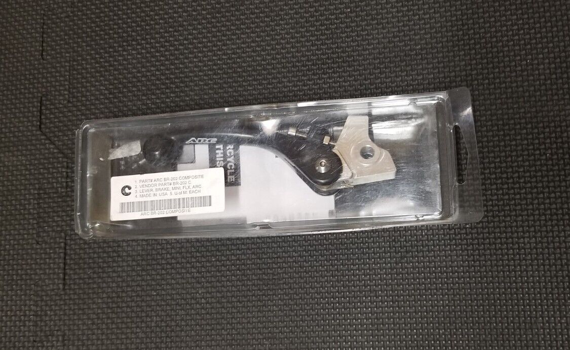ARC Folding Brake Lever BR-202 Aluminum Black KTM 60 85 105 SX XC 17/14