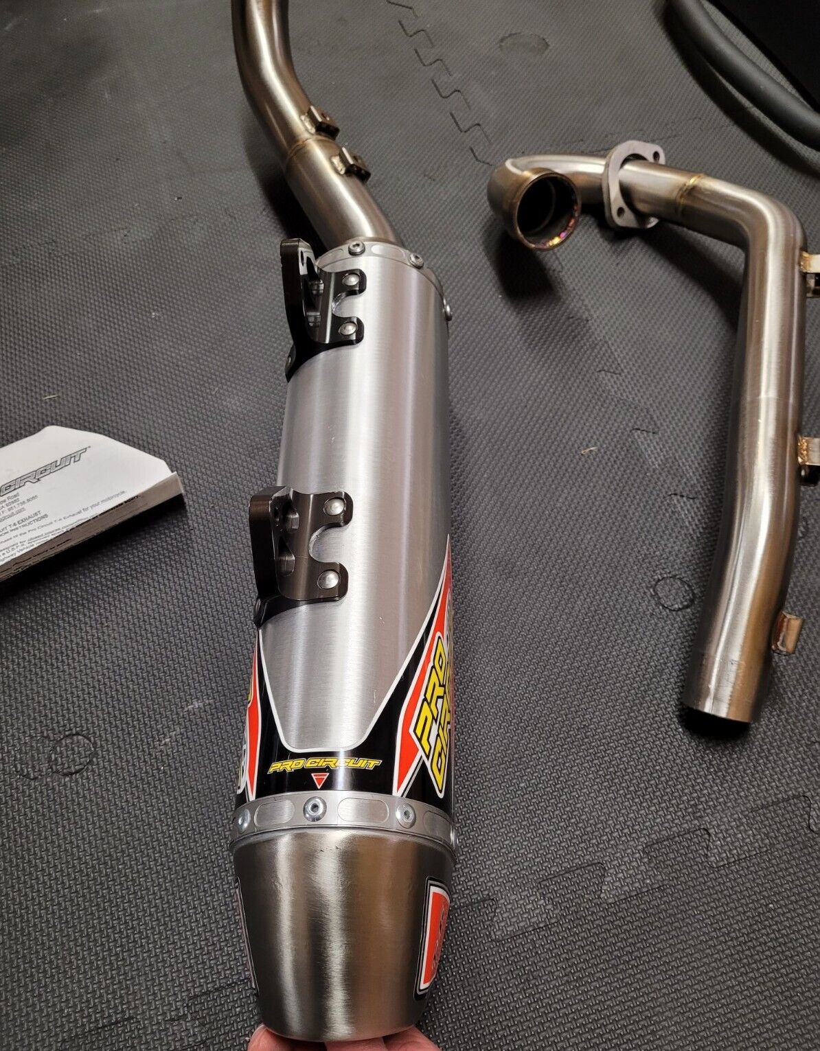 Pro Circuit T-6 Stainless Single Exhaust System ATV Yamaha Raptor 700R 5631570G