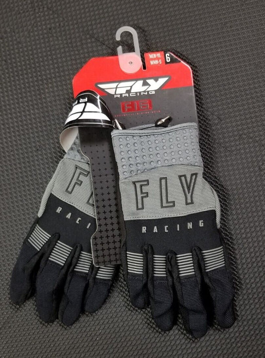 Fly F-16 Glove Youth Large Women's Small Black Gray 374-91106