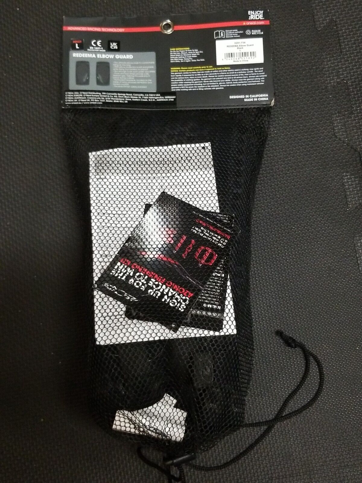 O'Neal REDEEMA Elbow Guards Black Large 0251-734 (R2)