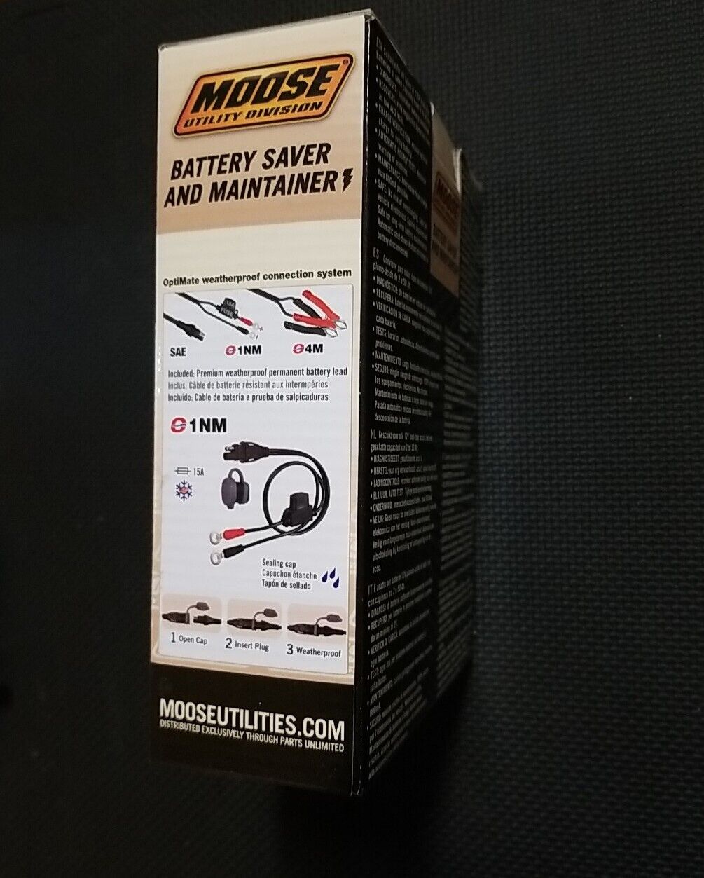 Moose Utility Racing Optimate 3 Universal Motorcycle ATV Battery Tender Charger
