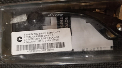 ARC Folding Brake Lever BR-202 Aluminum Black KTM 60 85 105 SX XC 17/14