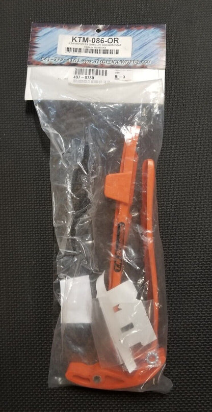 T.M. Designworks Chain Slide-n-Guide Kit Orange KTM-086-OR KTM 85 105 SX