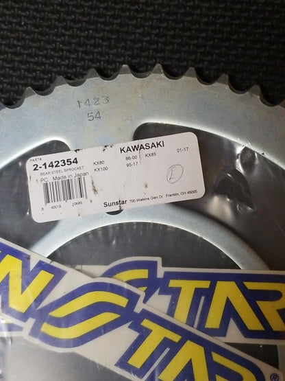Sunstar Steel Rear Sprocket 54T 2-142354