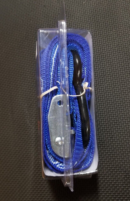 Moose Racing Standard Tie-Downs Soft-Tie Straps 1" X 7' Blue 3920-0304